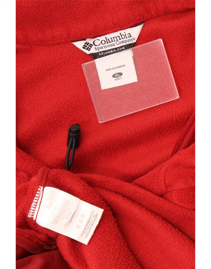 Columbia Herre Fleecejakke UK 42 XL Rød Polyester
