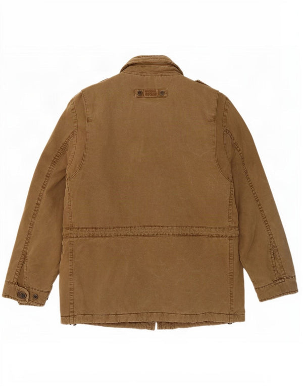 Camel Active Veste matelassée militaire pour homme EU 50 Large Kaki Coton