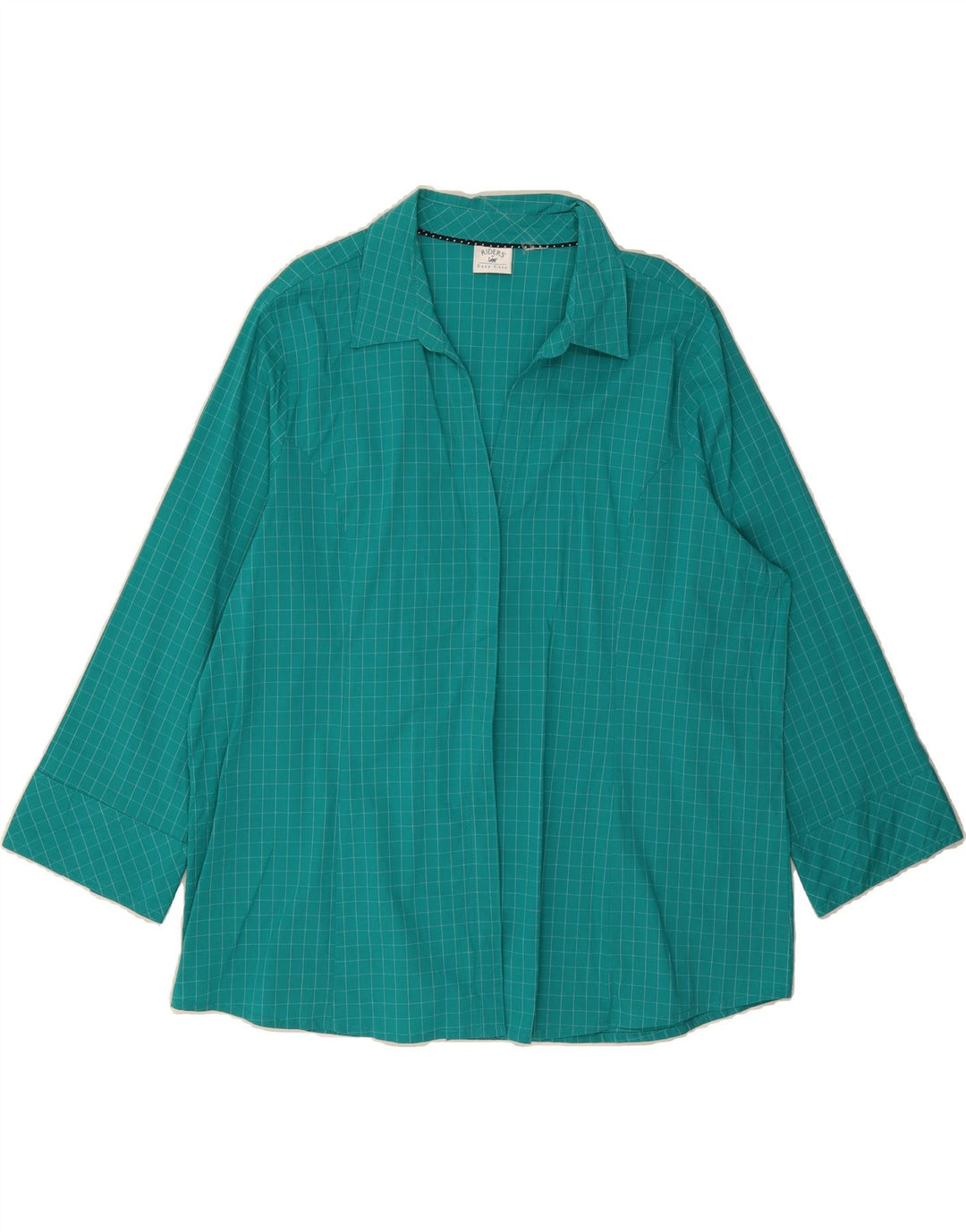 LEE Womens Riders Oversized Shirt UK 20 2XL Green Check Vintage Lee and Second-Hand Lee from Messina Hembry 