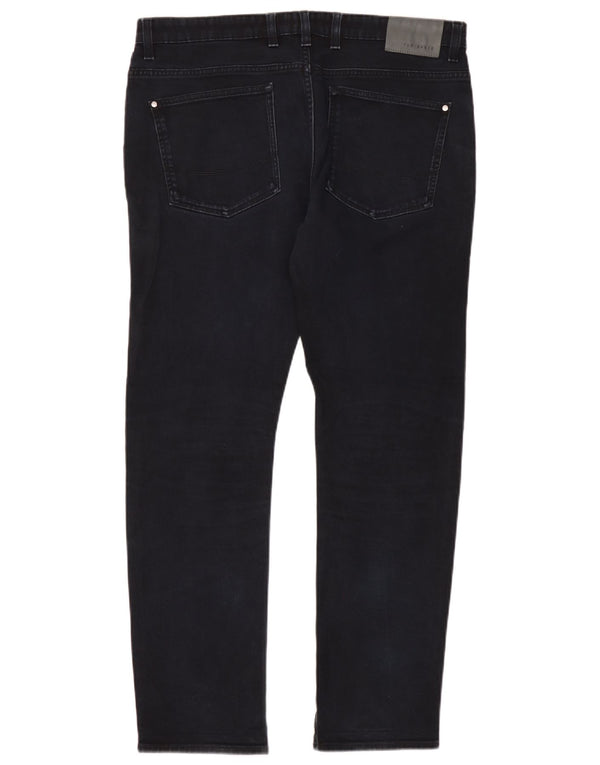 Blugi slim pentru bărbați Ted Baker W36 L32 bumbac bleumarin