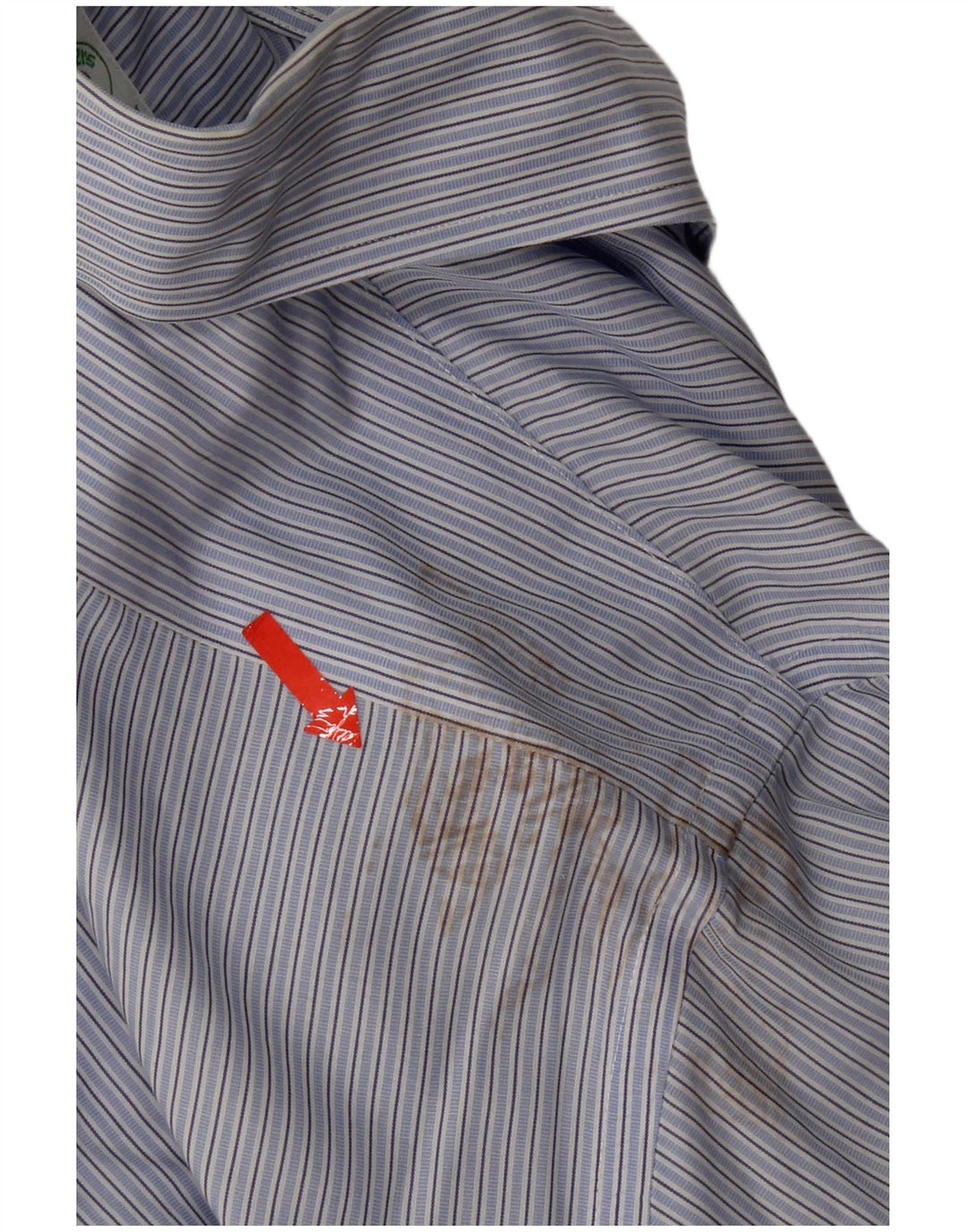 Brooks Brothers Mens 346 Shirt Size 15 Medium Blue Striped Cotton