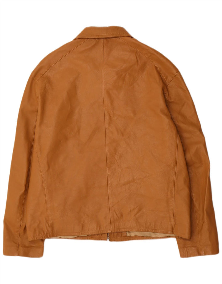 Peruzzi Dame Læderjakke IT 52 2XL Beige Læder