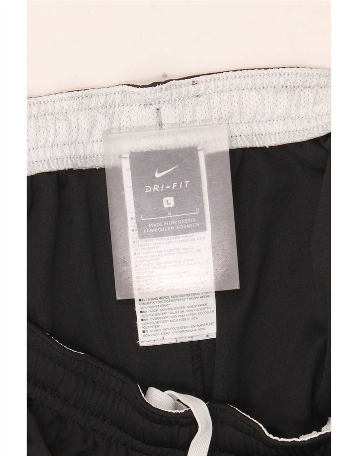 Pantaloncini sportivi Nike da uomo grandi in poliestere color block nero