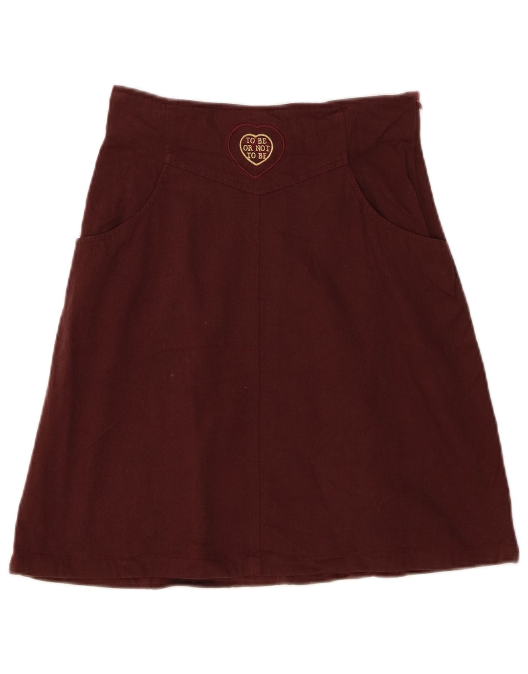 Iceberg Womens Cento / Cento A-Line Skirt IT 42 Medium W26 Burgundy
