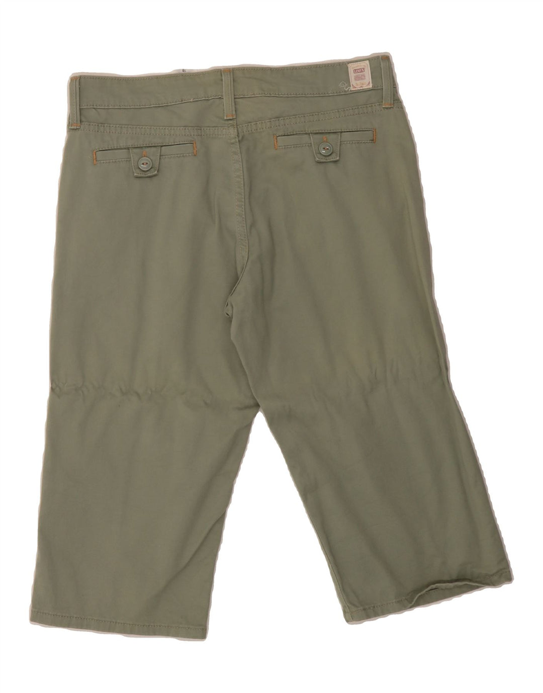 LEVI'S Womens Bermuda Shorts US 10 Large W32 Green Cotton Vintage Levi's and Second-Hand Levi's from Messina Hembry 