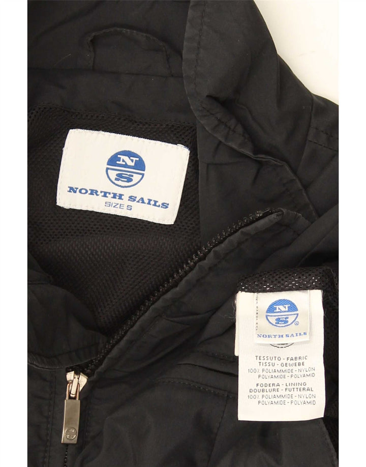 North Sails Mens Rain Jacket UK 36 Small Black Polyamide