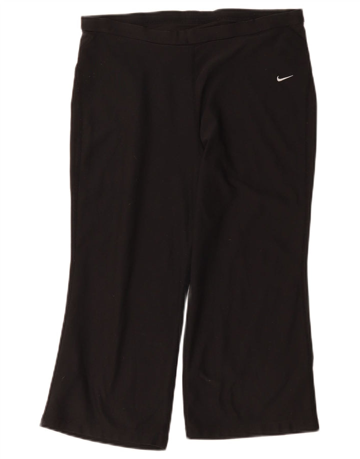 Женские спортивные брюки-капри Nike UK 12, средние, черные
