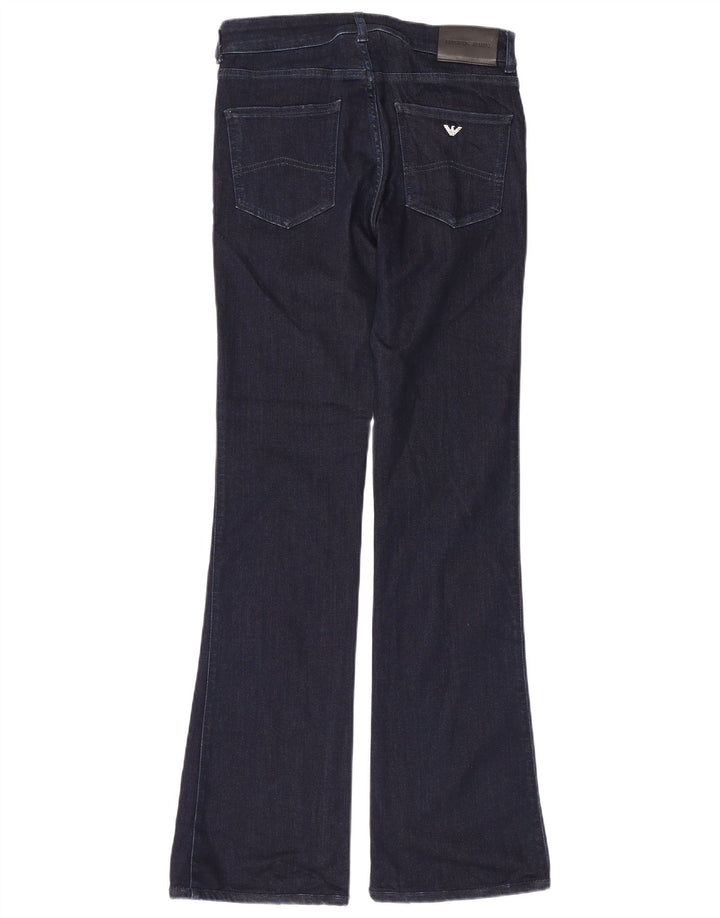 Emporio Armani Womens Flared Jeans W30 L32 Navy Blue