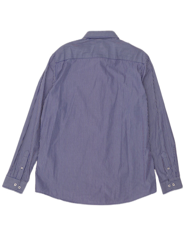 Crew Clothing Camicia slim fit da uomo XL in cotone a righe blu