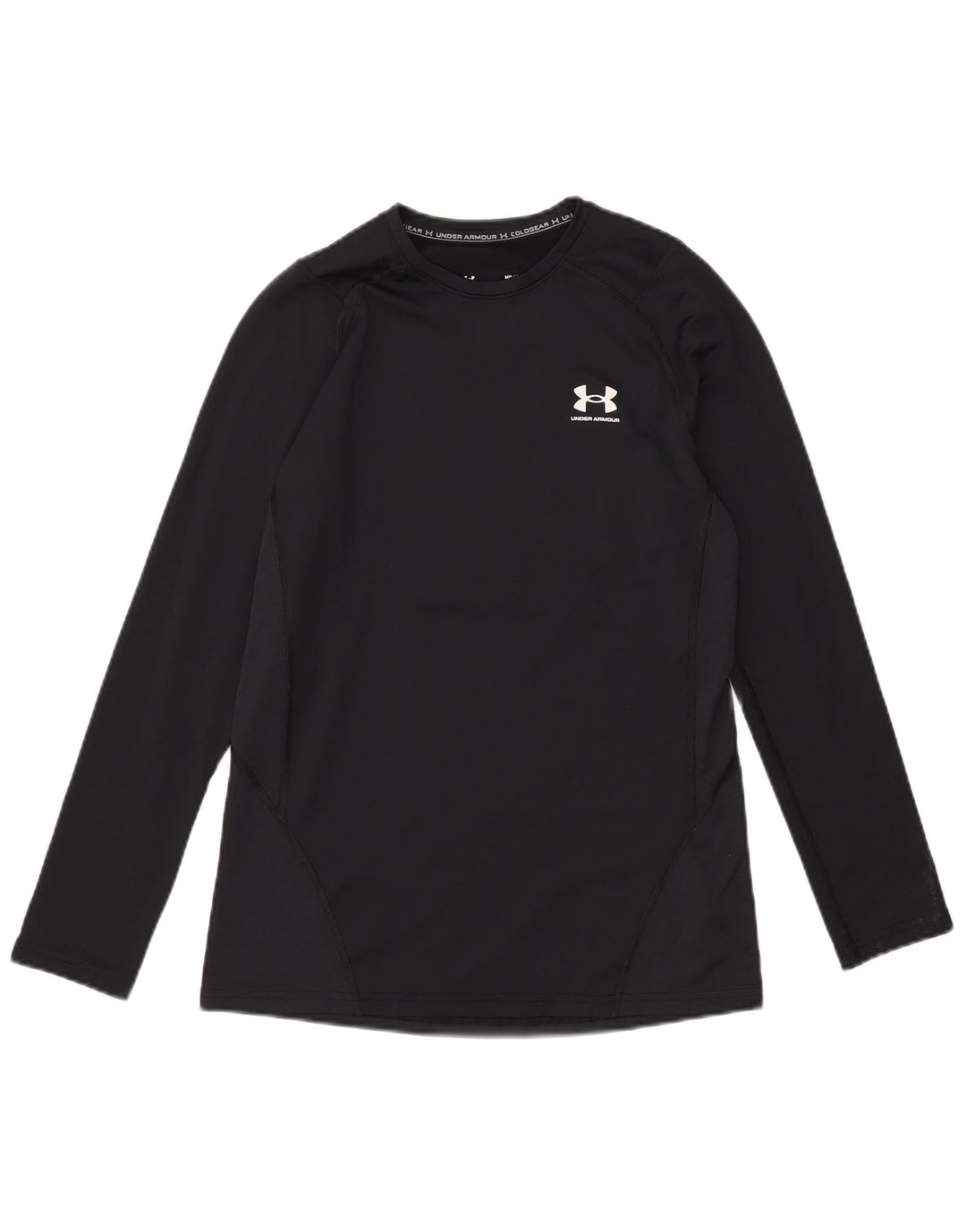 Under Armour Mens Cold Gear Top Long Sleeve Medium Black Polyester