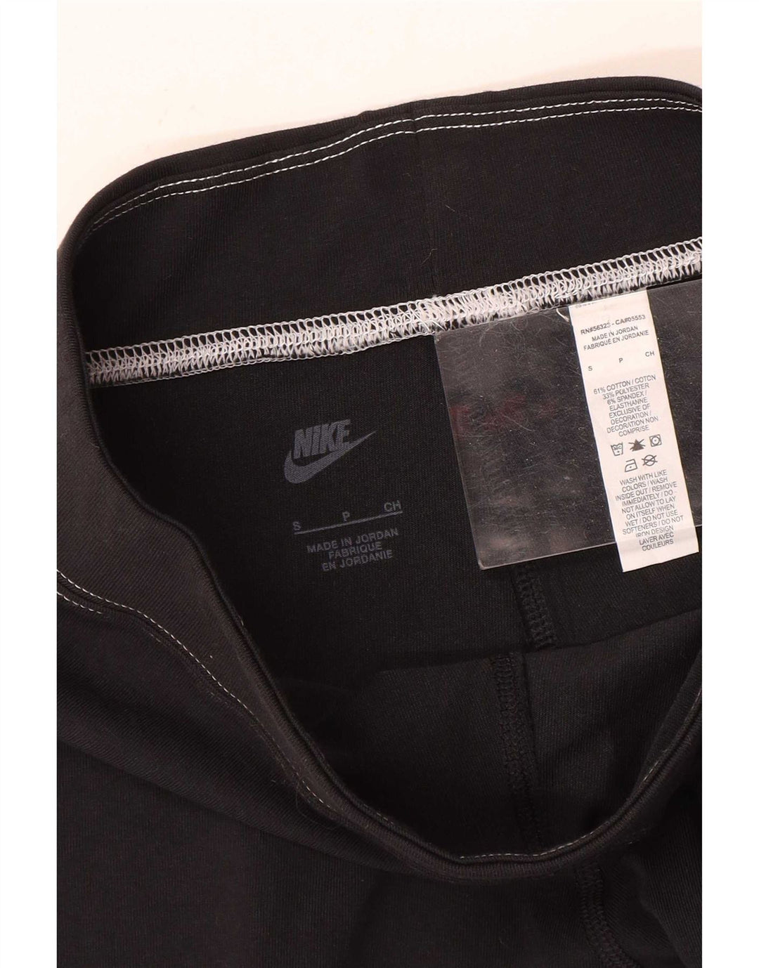 Nike Womens Graphic Leggings UK 10 Small Black Cotton