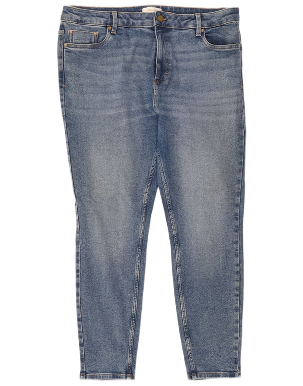 Joules Damen Skinny Jeans UK 18 XL W38 L28 Blaue Baumwolle