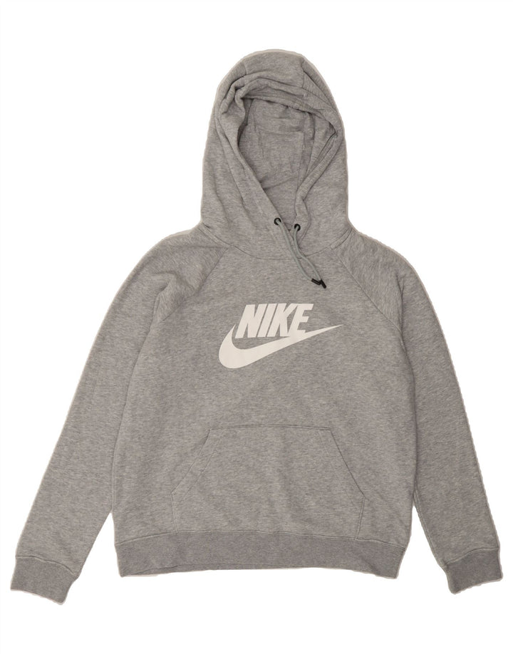 NIKE Mens Graphic Hoodie Jumper Medium Grey Cotton Vintage Nike and Second-Hand Nike from Messina Hembry 