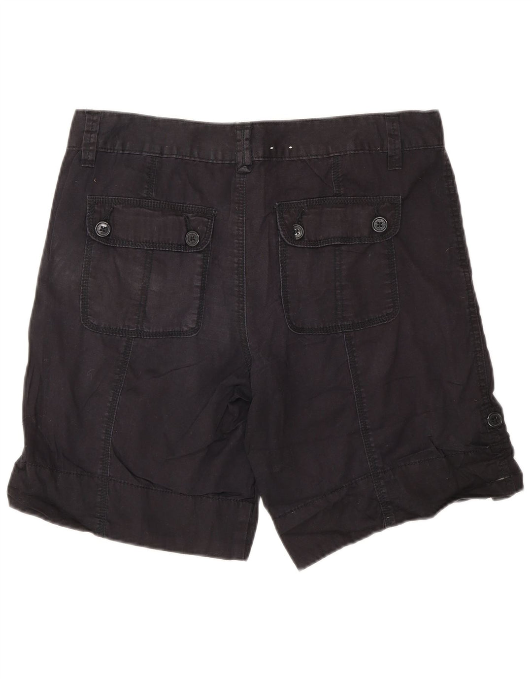 CALVIN KLEIN Womens Cargo Shorts US 6 Medium W30 Black Cotton