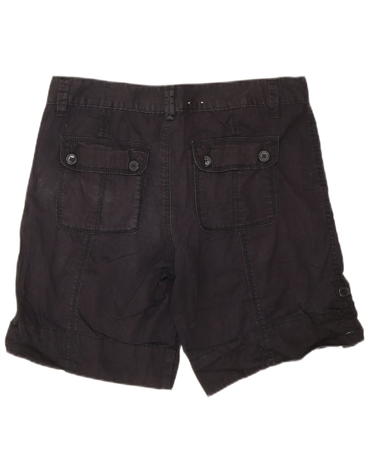 CALVIN KLEIN Womens Cargo Shorts US 6 Medium W30 Black Cotton