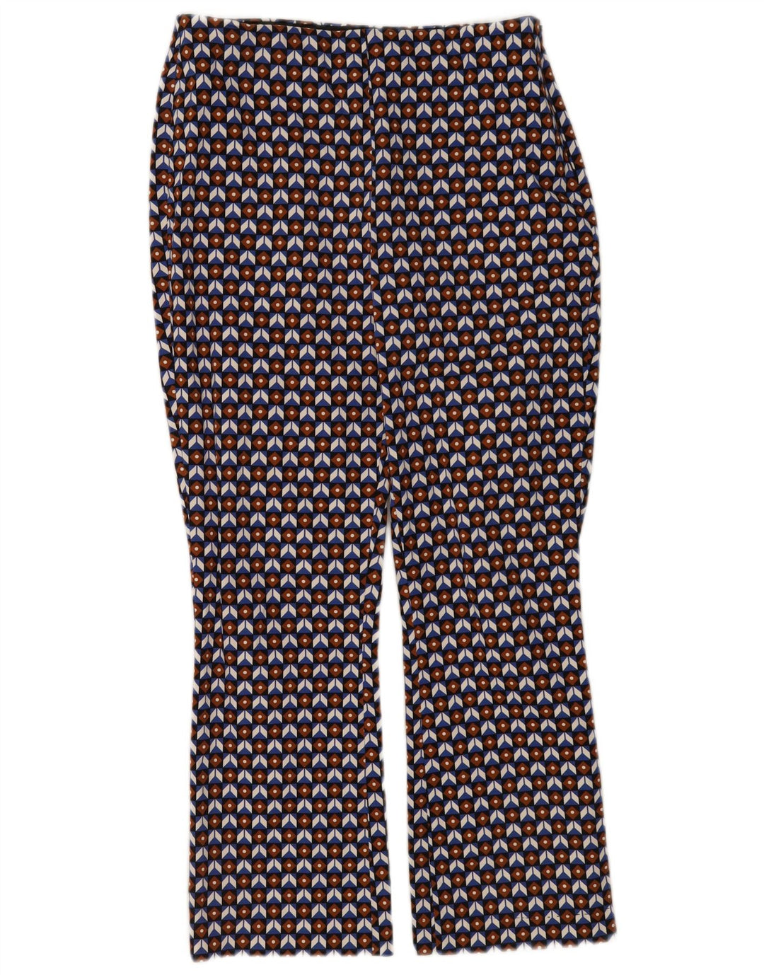 Pantaloni tăiați pentru femei Zara Medium L28 L26 Multicolori geometrici