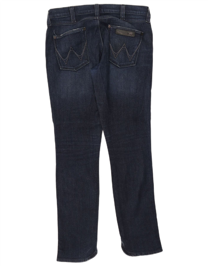 Wrangler Womens Stokes Slim Jeans W30 L32 Navy Blue Cotton