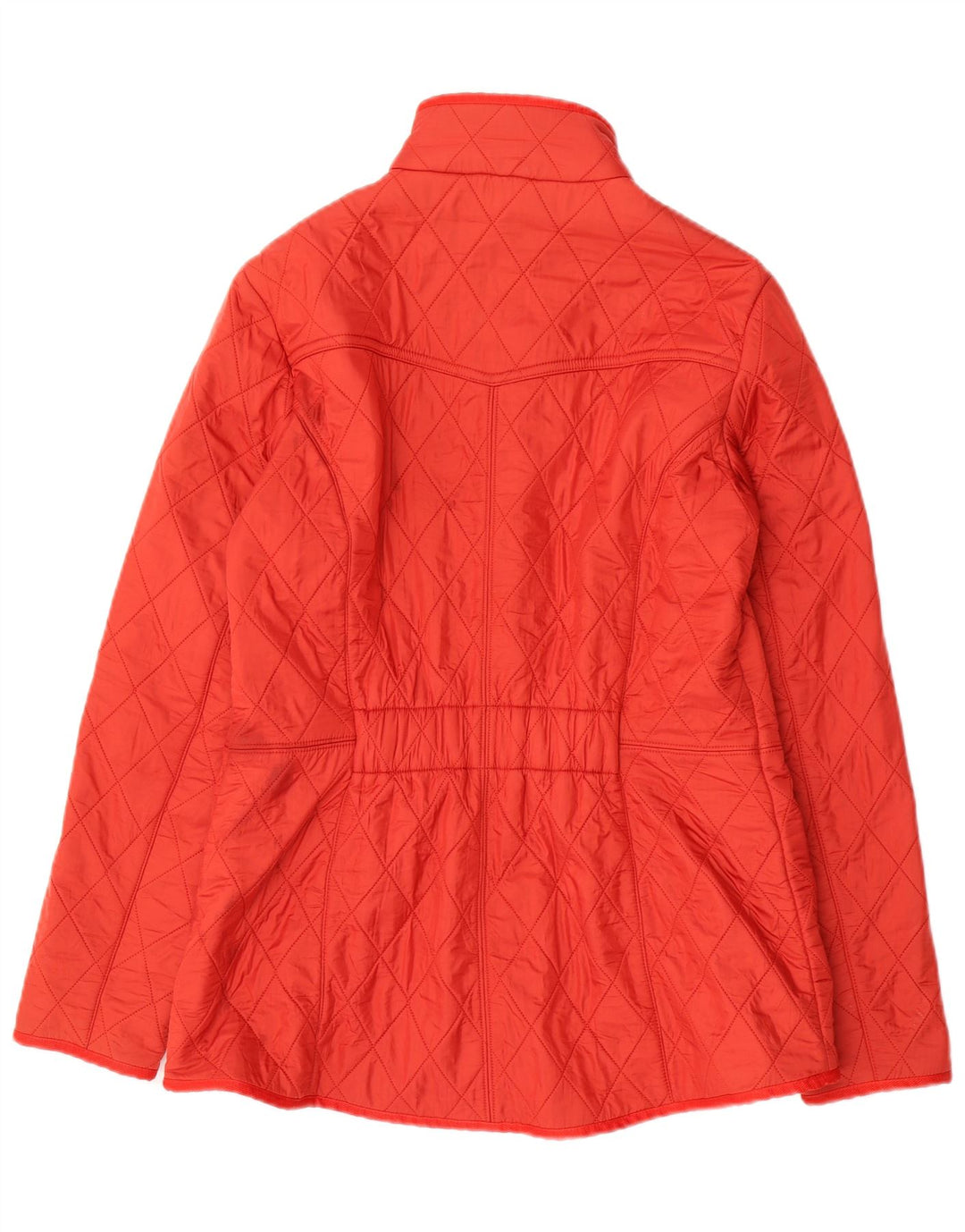 Giacca trapuntata da donna Barbour UK 16 grande rossa in poliammide