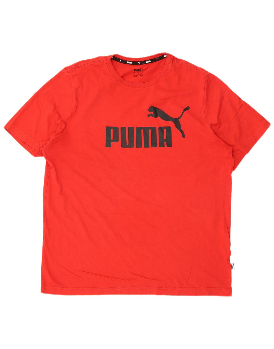 Puma Mens Graphic T-Shirt Top Large Red