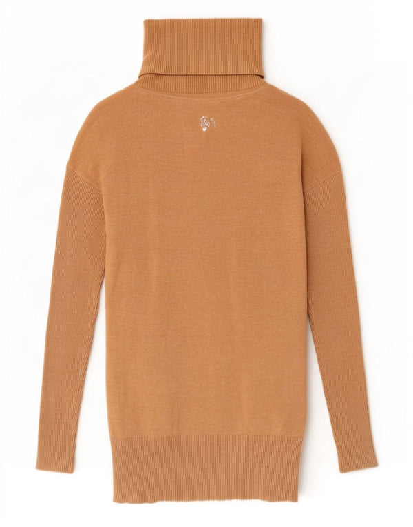 Maglione maglione a collo alto da donna Guess By Marciano UK 14 Marrone medio