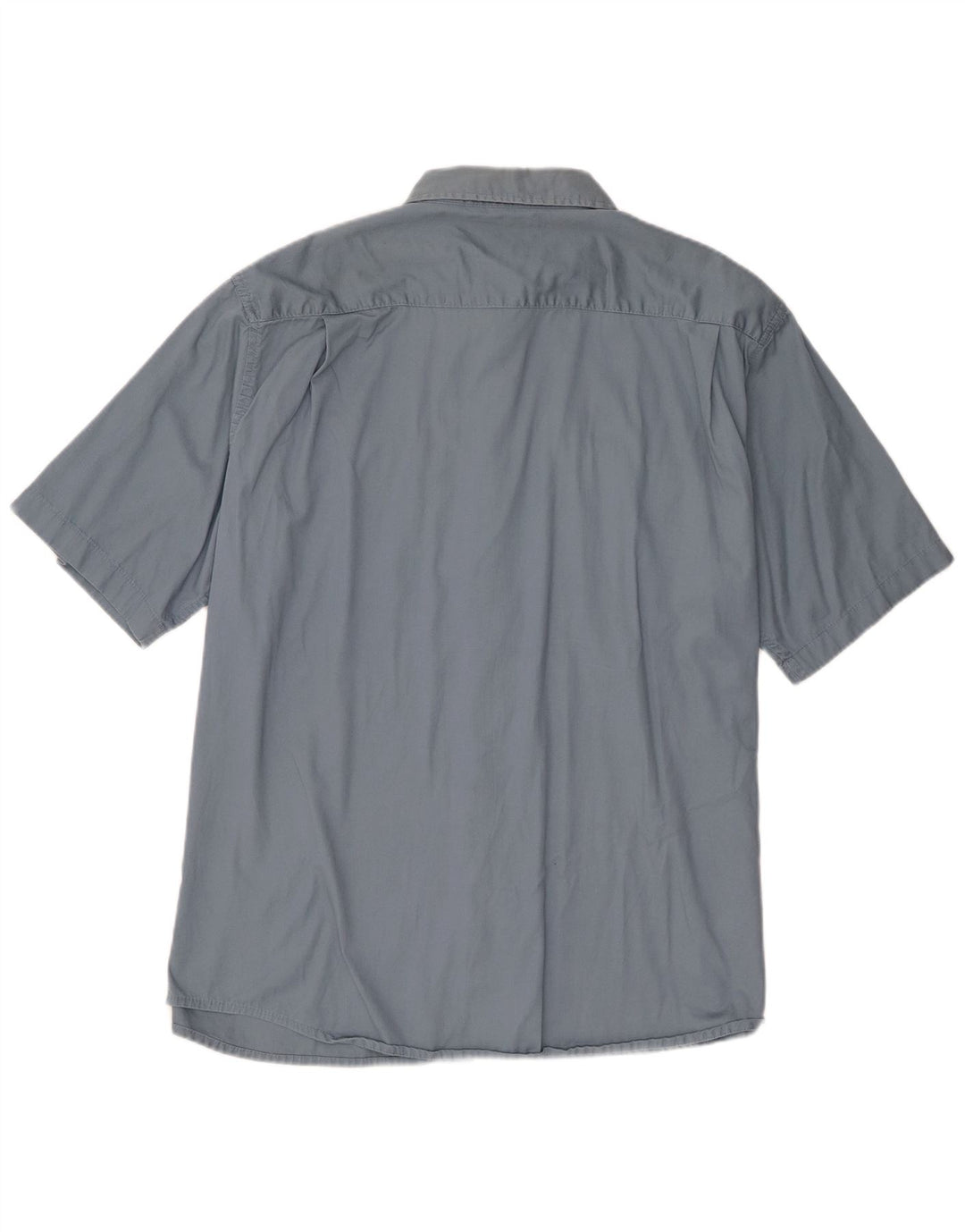 Wrangler Mens Short Sleeve Shirt XL Blue Cotton