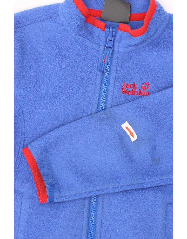 Jack Wolfskin Boys Liner Fleecejakke 5-6 År Blå Polyester