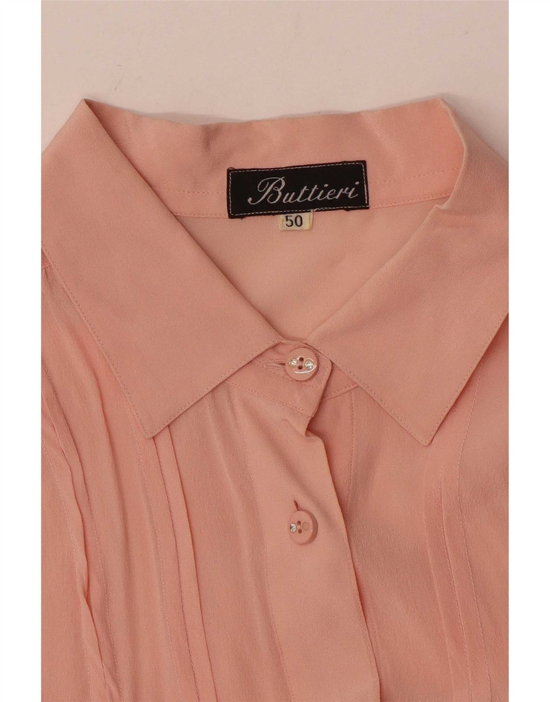 Vintage dameskjorte bluse IT 50 XL Pink