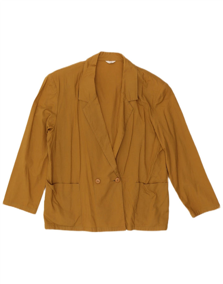 C & A Zweireihiger Blazer für Damen, EU 44, XL, gelbe Baumwolle