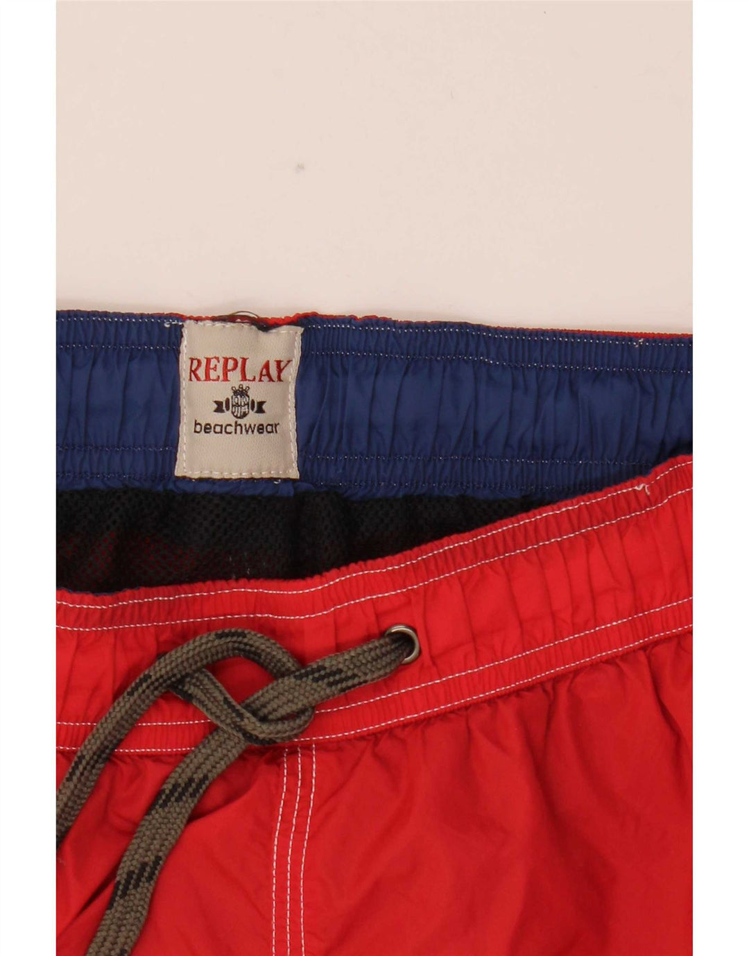 Replay Mens Swimming Shorts Medium Red