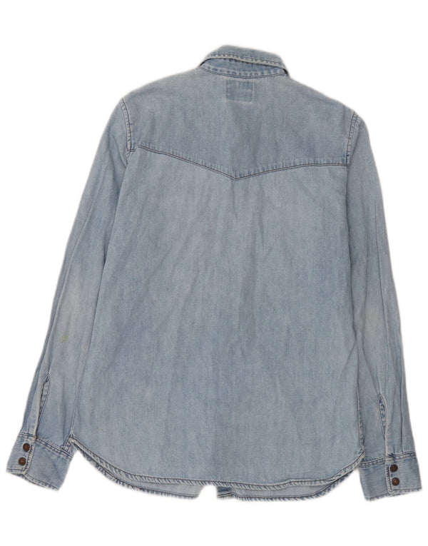 Camicia di jeans da uomo Levi's Large in cotone blu