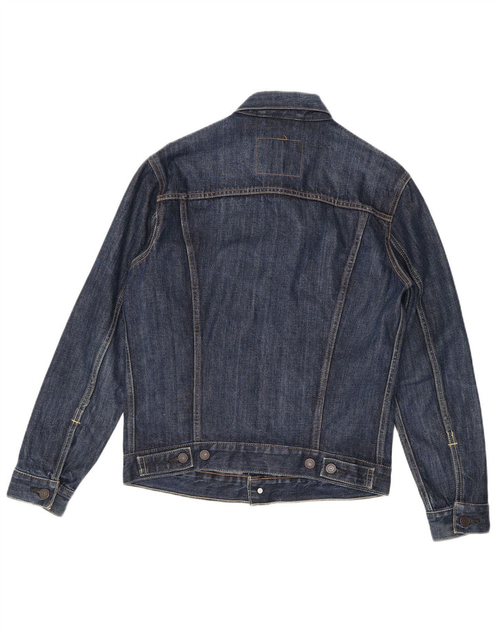 Levi's Mens Denim Jacket UK 36 Small Navy Blue Cotton