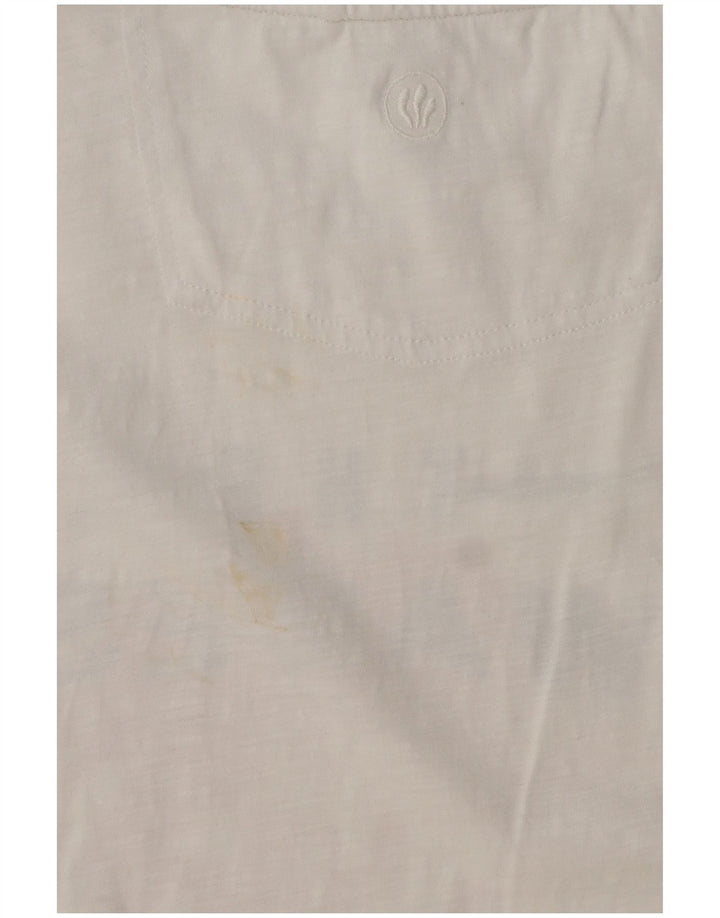Fat Face Mens Graphic T-Shirt Top Large White Cotton