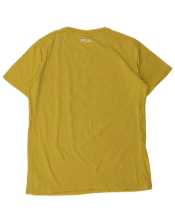 Fila Boys Grafisk T-Shirt Top 13-14 År Gul