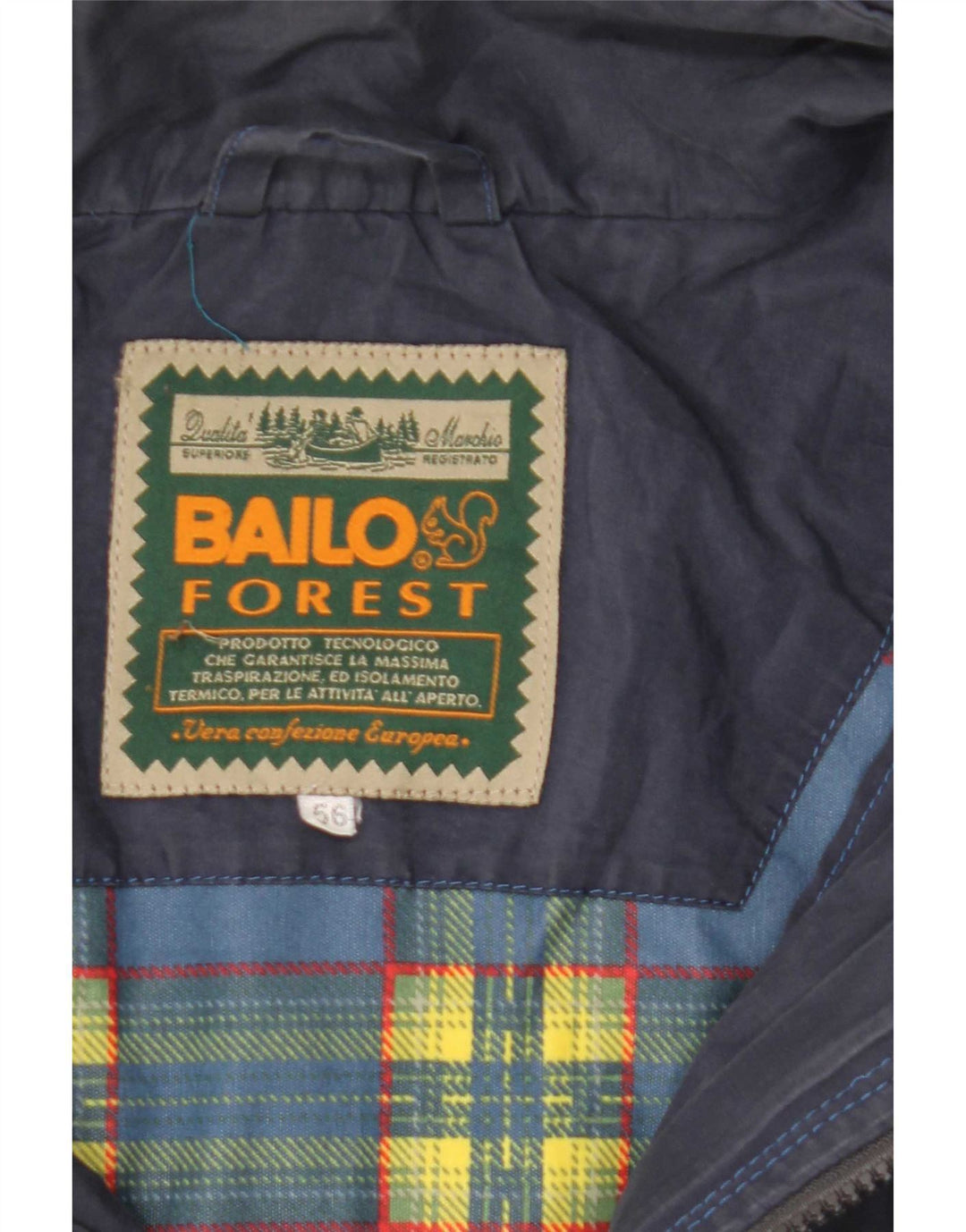 Bailo Mens Hooded Windbreaker Jacket IT 56 3XL Navy Blue