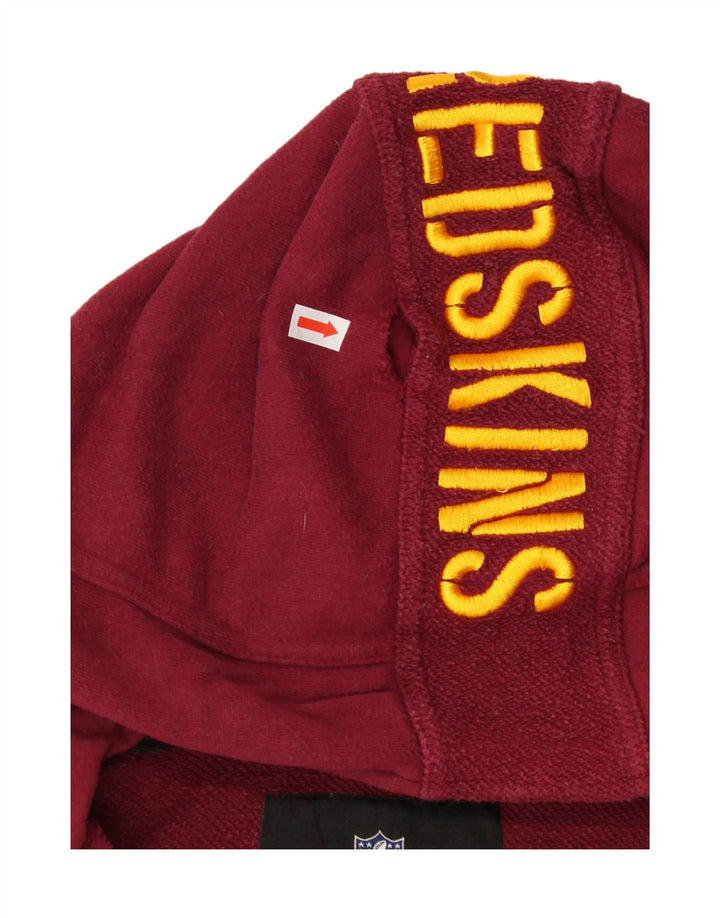 NFL Mens Washington Graphic Zip Hoodie Sweater Medium Red Cotton Vintage NFL and Second-Hand NFL from Messina Hembry 