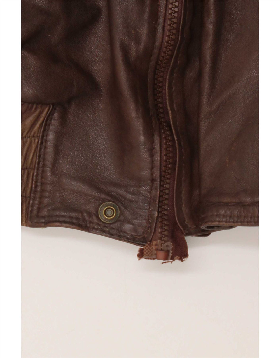 Vintage Mens Leather Jacket UK 38 Medium Brown