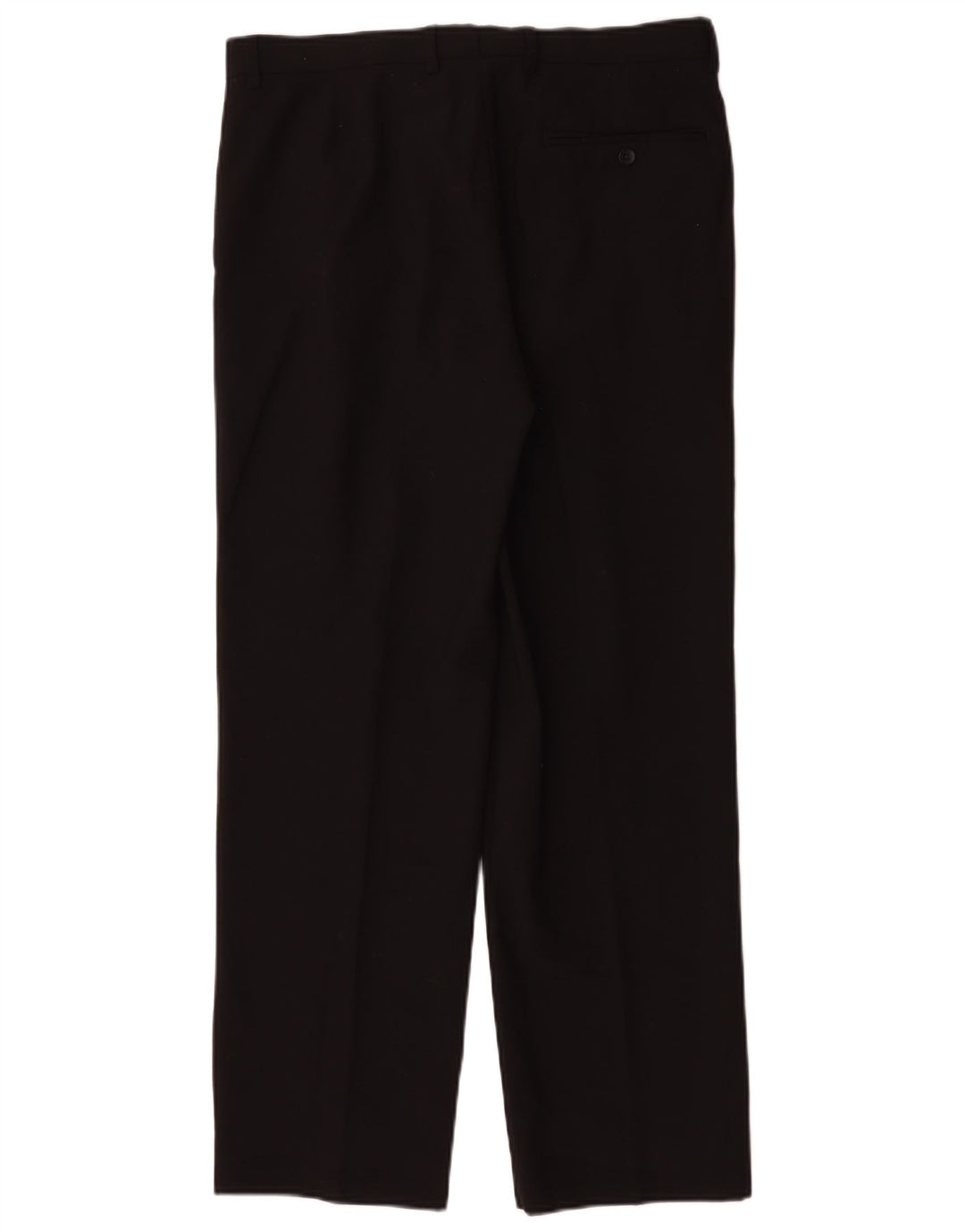 Marks & Spencer Mens Tailored Pegged Suit Trousers W34 L29 Black Polyester