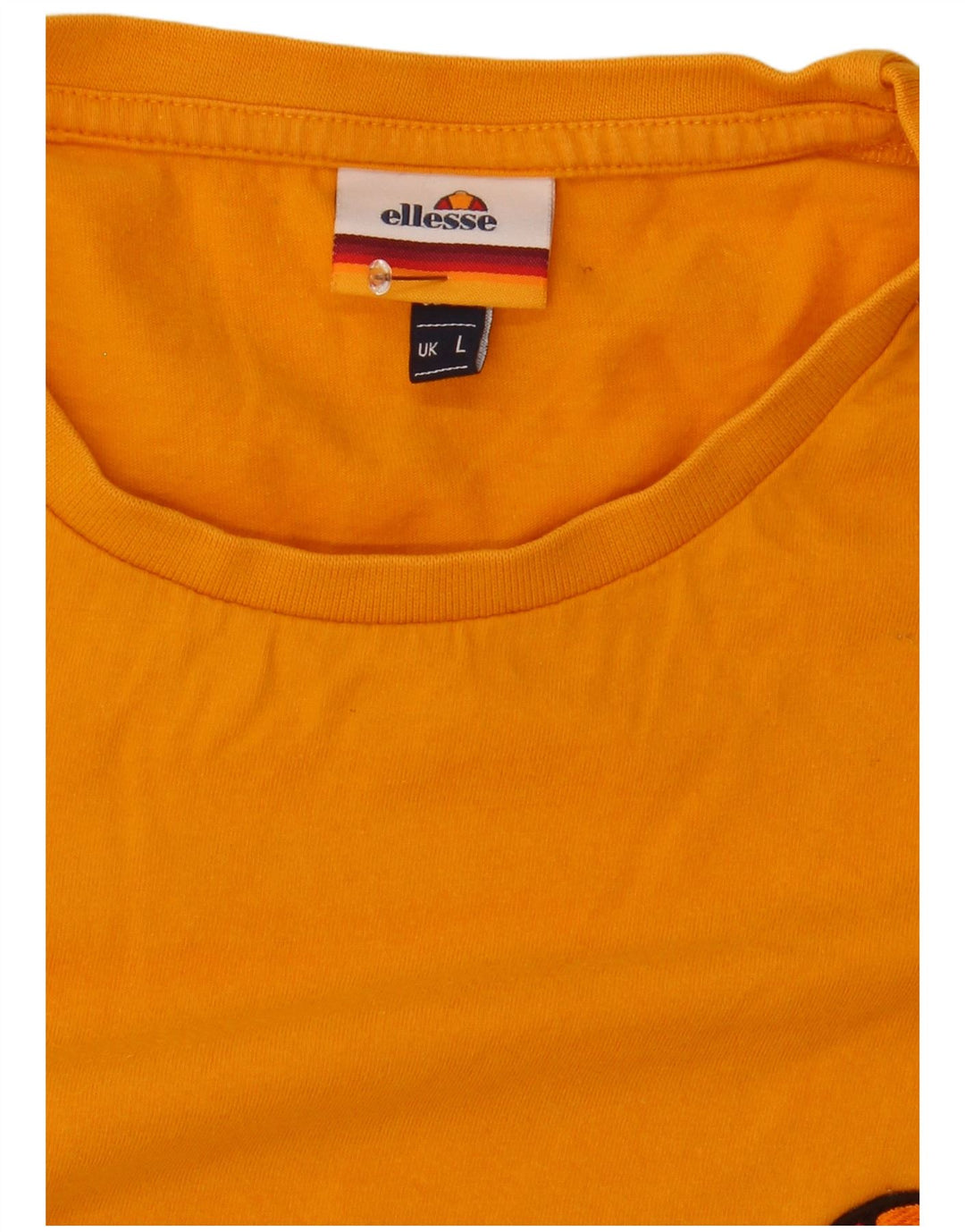 Ellesse Herren T-Shirt Top Large Gelb Colourblock