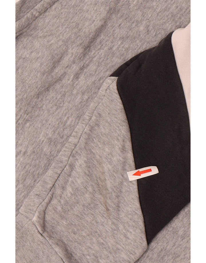 Nike grafisk sweatshirt til mænd, lille grå farveblok bomuld