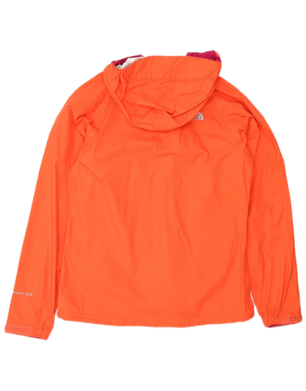 Το North Face γυναικείο μπουφάν βροχής με κουκούλα UK 6 XS Orange Colourblock