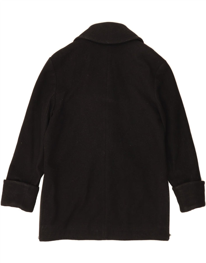 REISS Womens Overcoat UK 10 Small Black Wool Vintage Reiss and Second-Hand Reiss from Messina Hembry 