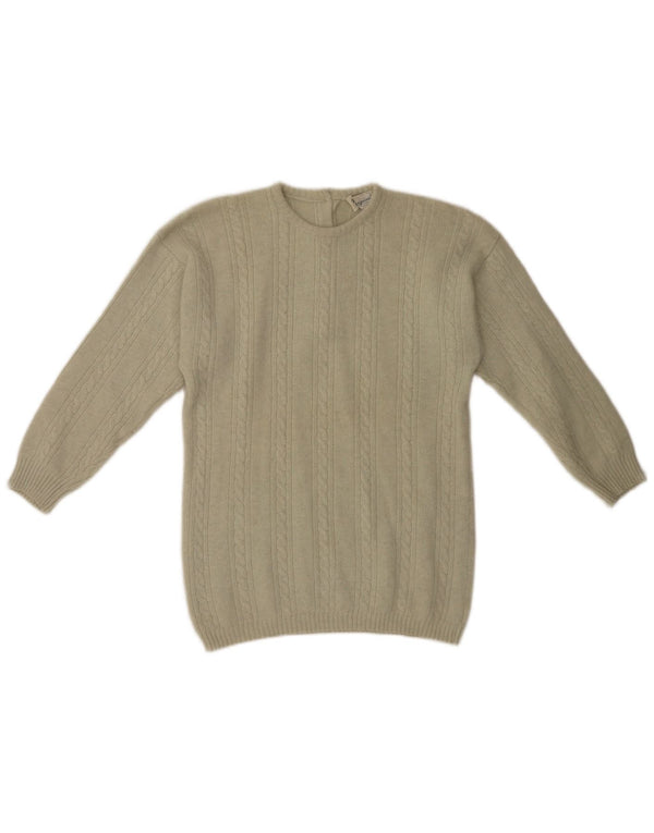 Maria Grazia Severi Dame Crew Neck Jumper Sweater IT 54 3XL Grøn