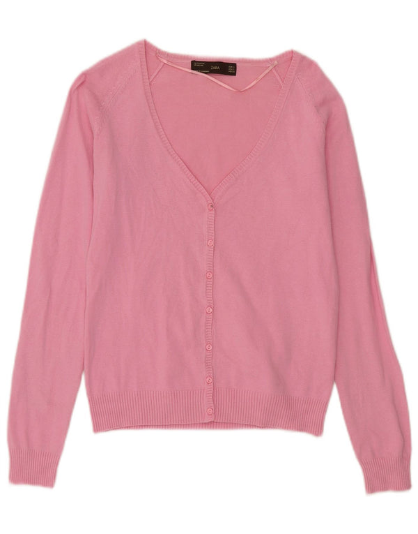 Женский кардиган Zara UK 10, маленький розовый
