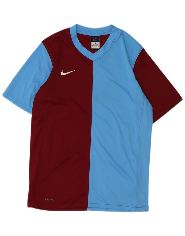 Nike Mens Dri Fit T-Shirt Top Small Multicoloured Colourblock Polyester