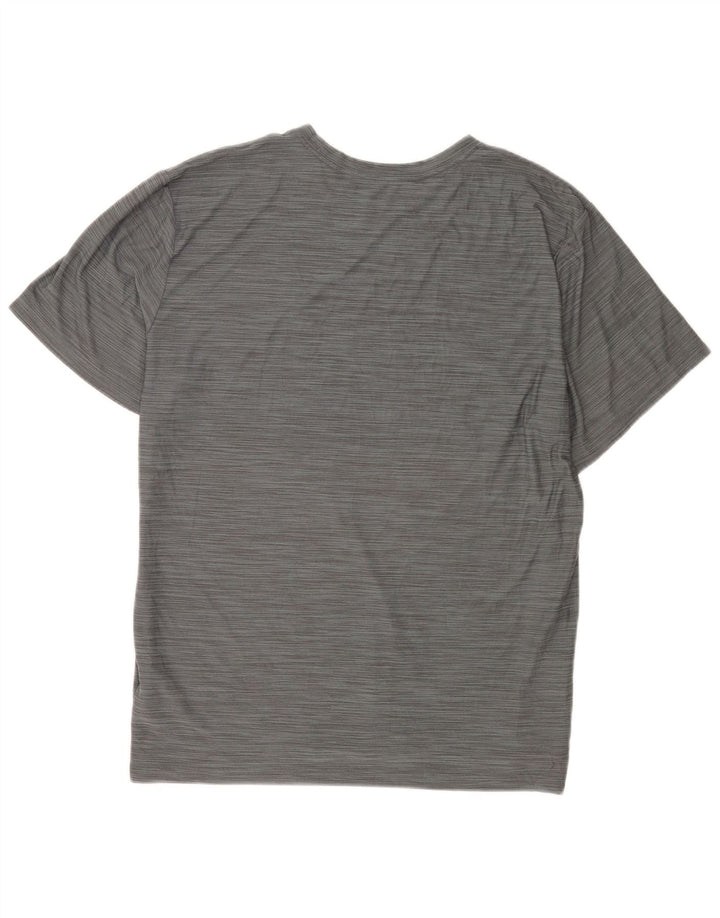 T-shirt Nike Dri Fit da uomo XL in poliestere chiazzato grigio