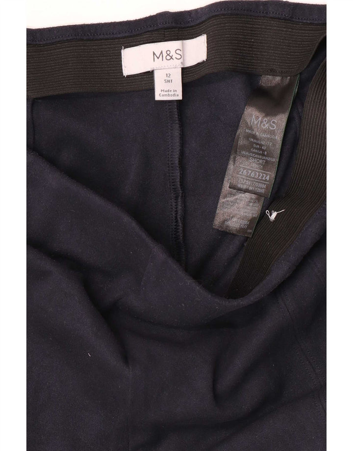 Marks & Spencer Γυναικεία κολάν UK 12 Medium Navy Blue Polyester