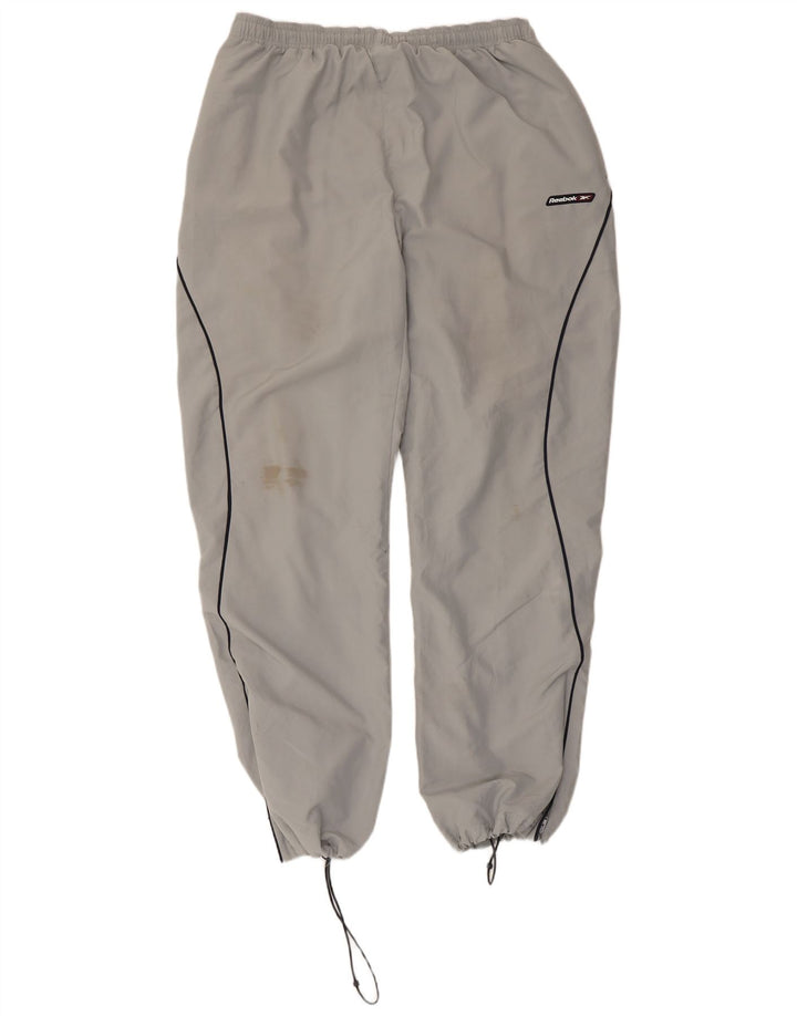Reebok Mens Tracksuit Trousers Joggers Large Grey Polyester
