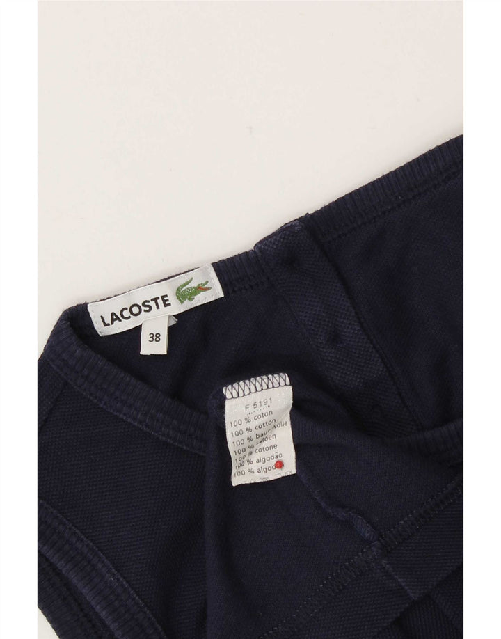 Lacoste Womens Vest Top Size 38 Medium Navy Blue Cotton
