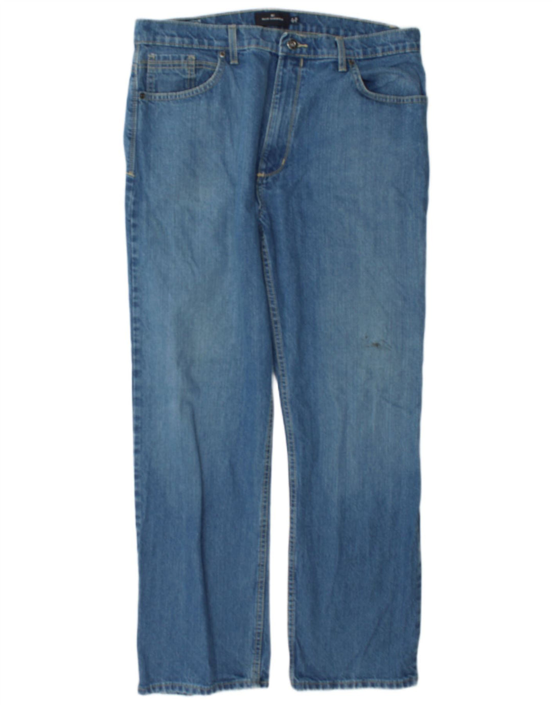 Marks & Spencer Herren Blue Harbor Straight Jeans W36 L31 Blaue Baumwolle