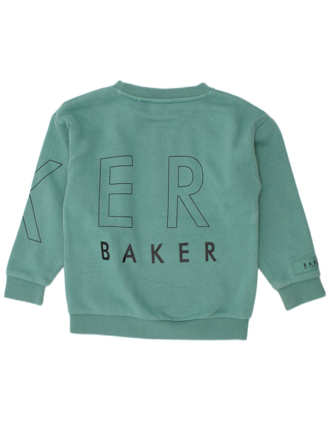 Ted Baker Boys Graphic Sweatshirt Jumper 4-5 Years Green Cotton
